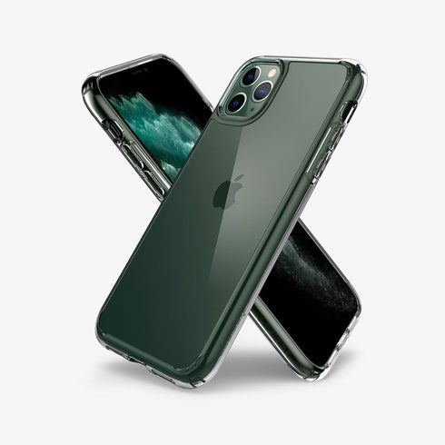 075CS27135 - iPhone 11 Pro Max Case Ultra Hybrid in crystal clear showing the back